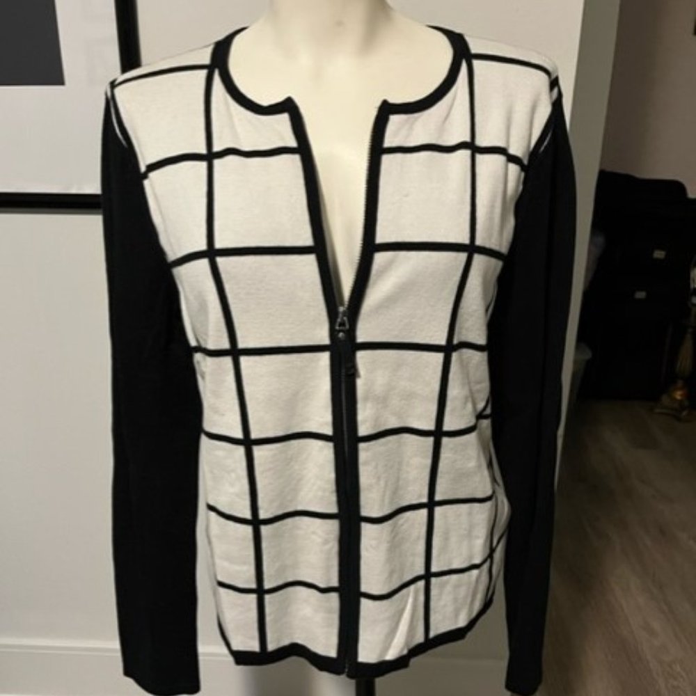 Black and White Ralph Lauren Cardigan